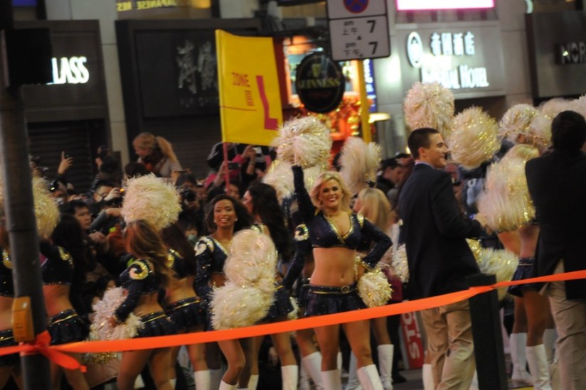 CNY 2012 Cathay Night Parade TST Lunar New Year 5 Cheerleaders