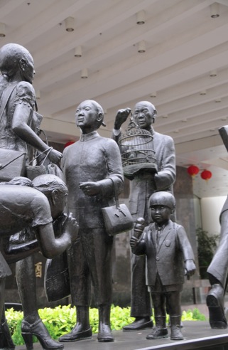 Hong Kong People statue in front of the Conrad Hotel 3