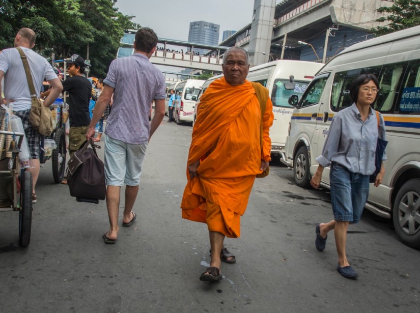 4 Bangkok Monk in the street