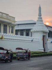 Bangkok Tuk Tuk 2 in front of Wat Phra Kaew