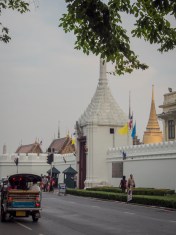 Bangkok Tuk Tuk 3 in front of Wat Phra Kaew