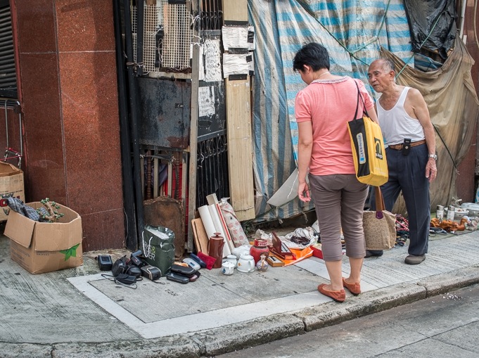 Flea market in Sheung Wan