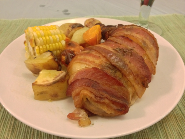 Homemade in HK blog bacon wrapped chicken