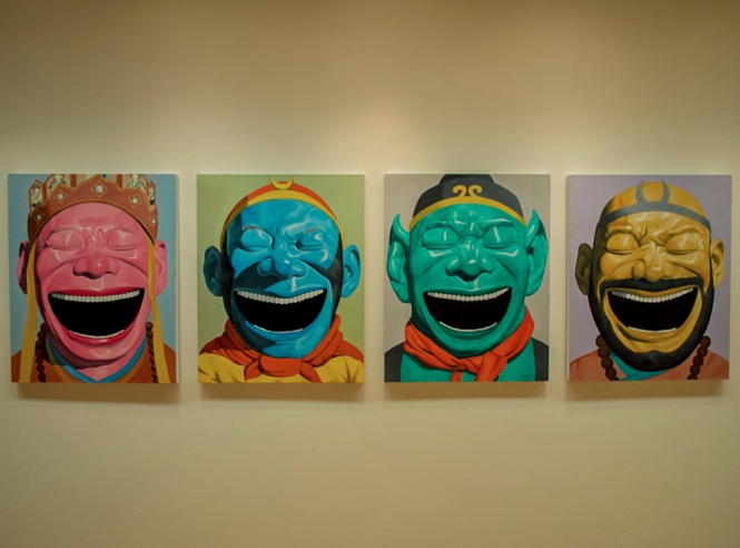 Macau Art Museum Yue Minjun exhibition 2013-3