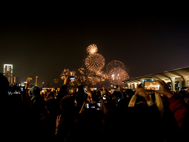 New Year's Eve 2013 Hong Kong Fireworks 6