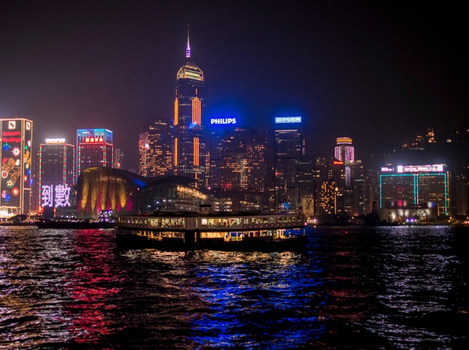New Year's Eve 2013 Hong Kong Skyline 1