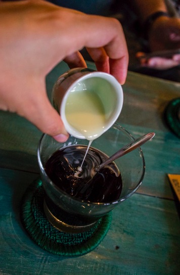 Hanoi coffee with condensed milk