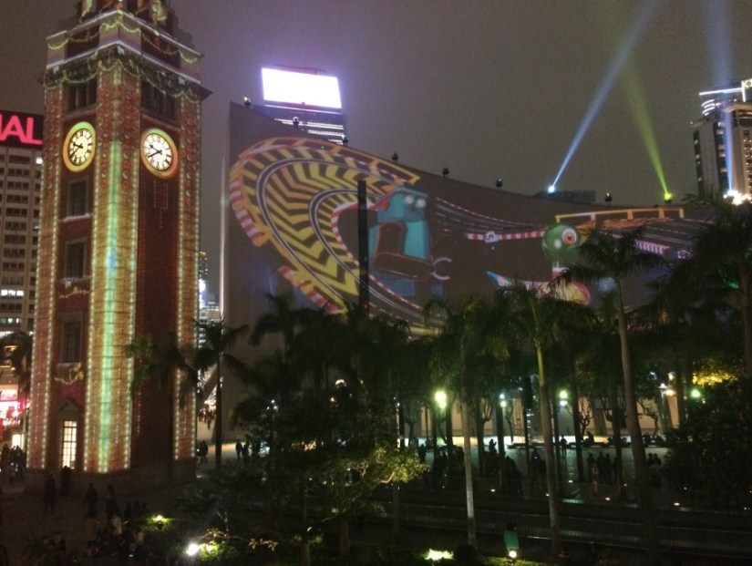 Hong Kong Pulse 3D Light Show Christmas 1