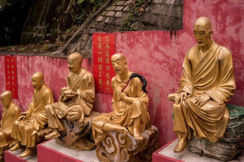 10000 Buddhas in Sha Tin Hong Kong Jan 2016-1