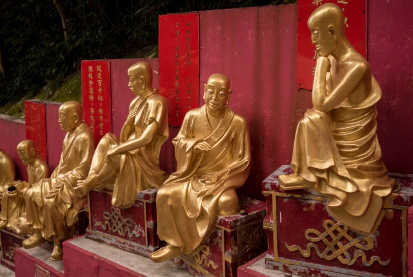 10000 Buddhas in Sha Tin Hong Kong Jan 2016-4